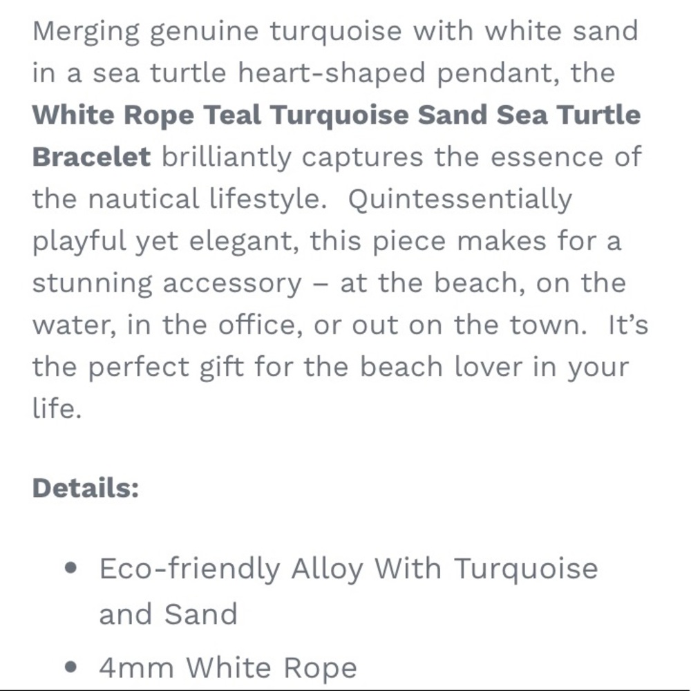 1 LEFT! 🏝 TURQUOISE SAND SEA TURTLE ROPE BRACELET - Picture 5 of 5
